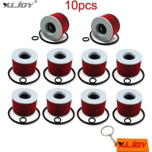 10x Oil Filter For KAWASAKI ZX400F EX250R ZR400 ZR750 ZRX1200 ZRX1200R ZR1100 ZG1000 ZR7S 750 ZZR1100 ZZR1200 ZX11 NINJA 1100
