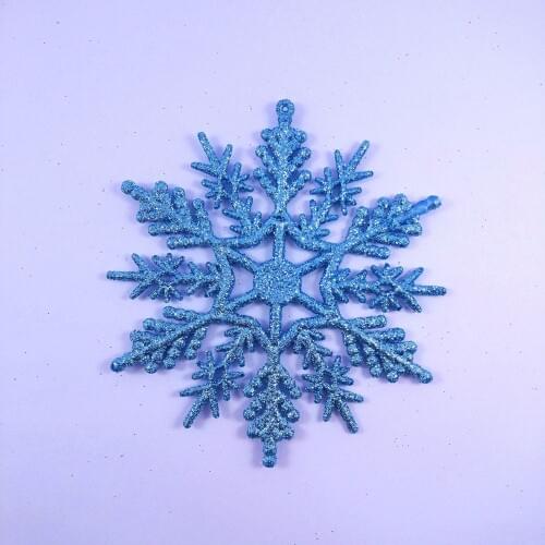 Snowflake Party Supplies Decor Ornaments Christmas Decorations Christmas Snowflake Gold Powder Plastic 24pcs 10cm Snow