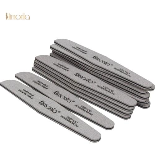 25pcs Double-sided Nail File Buffing 100/100 Grit UV Gel Polisher Sandpaper Cuticle Remover Manicure Buffing Beauty Tools