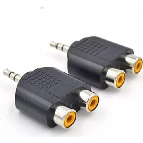3.5mm Stereo Audio Splitter Y 3.5mm Male to RCA Female adapter