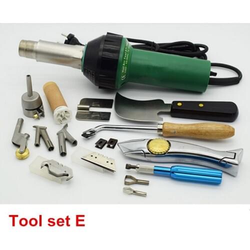 Free Shipping 1600W Plastic Hot Air Welding Gun with Accessories for Welder machine