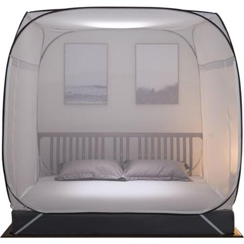 Large Mosquito Net Double bed curtain Portable Polyester Canopy Netting bed curtain Tent Mesh Camp Girls bed curtain Tent Q