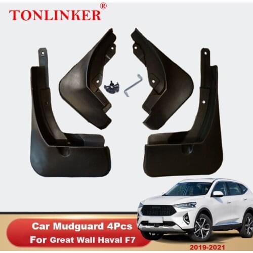 TONLINKER Mudguard For Great Wall Haval F7 2019 2020 2021 Mud Flaps Mudguards Splash Guards Fender Mudflaps 4Pcs Car Accesories
