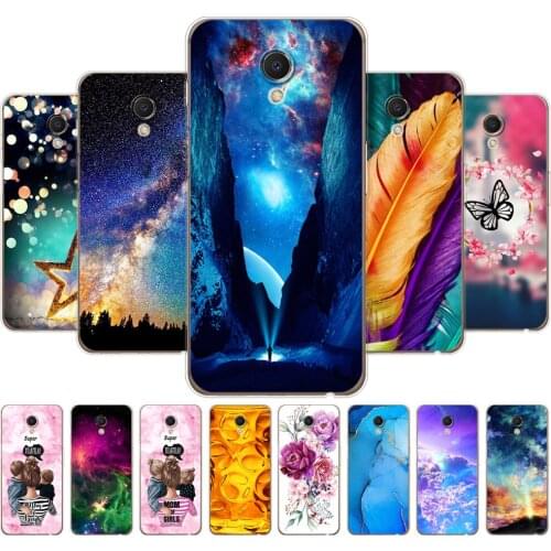 For Meizu M6s Case Cute Cartoon Tpu Soft Silicone Meilan S6 Phone Back MeizuM6s Cover 5.7 inch flower Starry sky