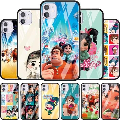 Wreck-It Ralph Disney Movie for Apple iPhone 12 Pro Max Mini 11 Pro XS Max X XR 6S 6 7 8 Plus Luxury Tempered Glass Phone Case