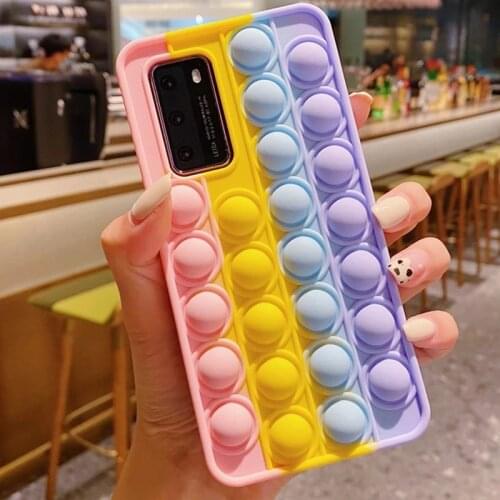 Pop Bubble Relive Stress Phone Case For Xiaomi Redmi Note 10 9 8 7 K20 Pro 9C 9T Mi 10T 11 Lite 10 9T 8 Poco X3 M3 Pro F3 Cover