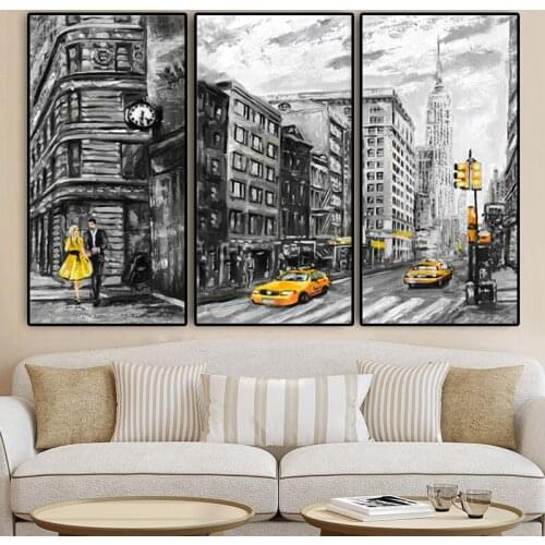 Black and White London City Modern Big ben Famous Buildings Canvas Painting Posters and Prints Wall Art Picture for Living Room