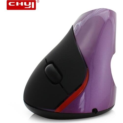 CHYI Optical Gaming Mouse 1600 DPI 2.4GHz Wireless Mause Rechargeable Vertical Ergonomic Mice Mouse Wrist Healing For Desktop