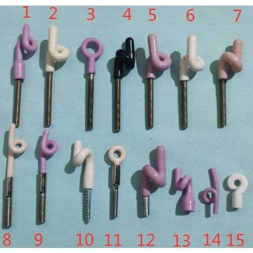 M4 Therad Ceramic Pigtail Ring Porcelain Circle Wire Guide Eyes Bolts Eye Nut Screw Porcelain Pigtail 95 Porcelain