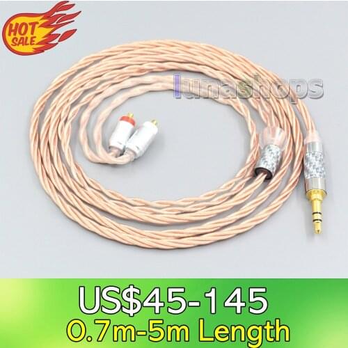 LN007189 Silver Plated OCC Shielding Coaxial Earphone Cable For Sony IER-M7 IER-M9 IER-Z1R