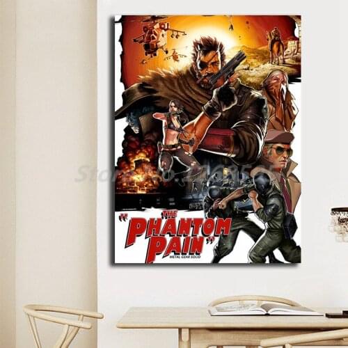 Metal Gear Solid V Phantom Pain 80s Cover HD Canvas Painting Print Living Room Home Decor Modern Wall Art Oil Painting Poster