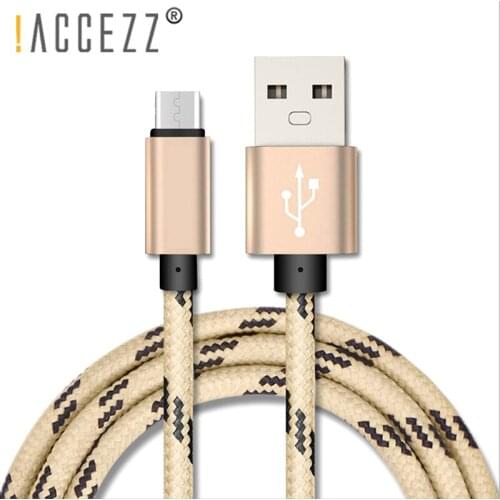 !ACCEZZ Micro USB Charging Data Cable For Xiaomi Redmi 4X 4A Huawei Samsung Galaxy S7 S6 Mobile Phone Nylon Fast Charging Cord