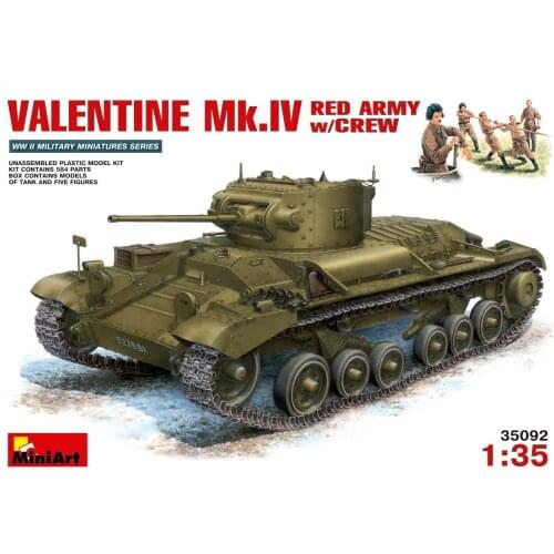 MiniArt 35092 Valentine Mk.IV Red Army w/Crew WWII 1/35