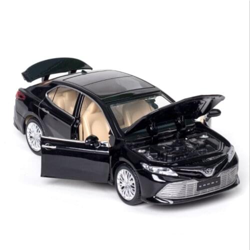 1: 32 Simulation 8th Generation Toyota Camry Alloy Car Model Decoration Childrens Toy Birthday New Year Christmas Gift Black