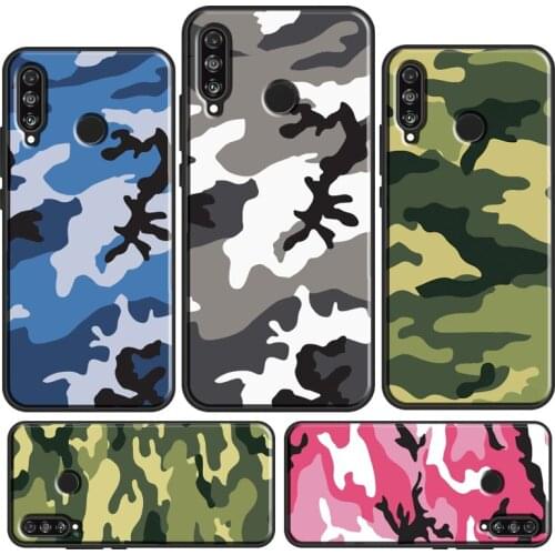 Neon Camo Case For Huawei P40 Lite P30 P20 Pro Mate 20 Lite P Smart 2019 Nova 5T Honor 10i 8X 9X 8A