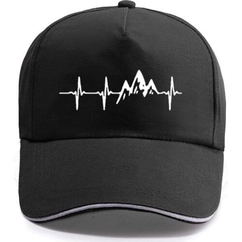 New Summer Mechanic Car Heartbeat Printed Baseball Cap Unisex Women Men Cotton Hat Snapback Hats Trucker Cap Sun-Hats