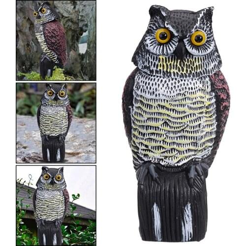 1 pcs Rotating Head Owl Protect Garden Crops From Pests Animals And Rodents Garden Yard Owl Decoy Pest Control