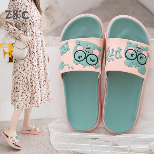 Slippers Women Wear Household Non-Slip Online Celebrity Ins Shoes in Summer Female Students Korean Fashion Ladies Sandals 2020