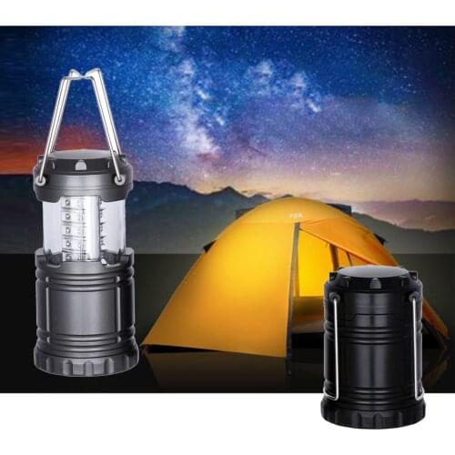 LED Lantern Collapsible Solid Lamp with Carry Handles Portable Hand Light for Camping, Fishing, Shed, Festivals, Garden