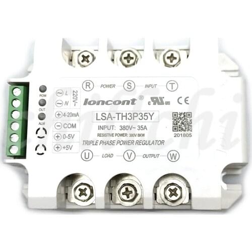 Three phase fully isolated AC phase shift voltage regulator module 35A power regulator LSA-TH3P35Y