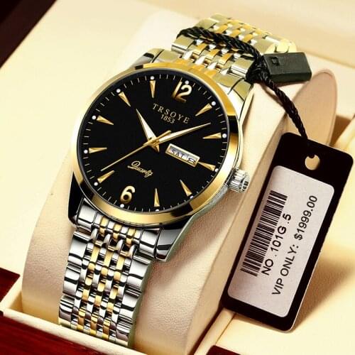 TRSOYE Mens Quartz Watch