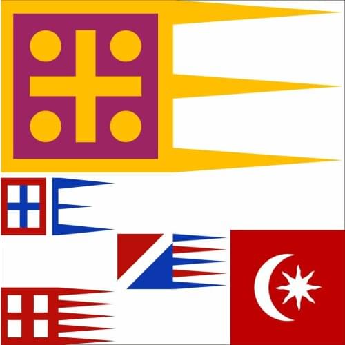 Byzantine Empire Flag Banner 3X5FT 90X150CM Pennants From The Madrid Skylitzes