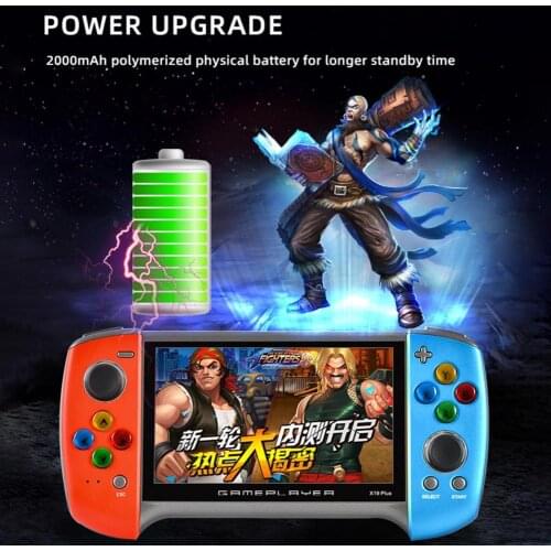 X19Plus 5.1 inch Handheld Game Console 8GB Built-in 10000 Games Retro Consoles Support TF Card with Rotatable Rocker Bars