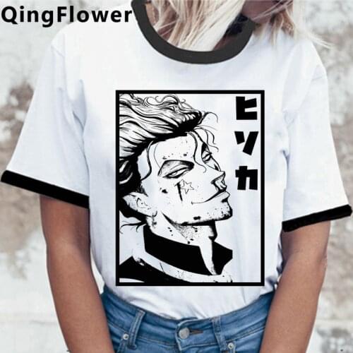 Hunter x Hunter Kurapika Killua Hisoka clothes women plus size 2021 streetwear couple tumblr tshirt aesthetic streetwear