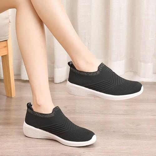 2021 Summer Ladies Sneakers Outdoor Walking Shoes Mesh Breathable Minika Fitness Sneakers Women Lightweight Sapatos Femininos