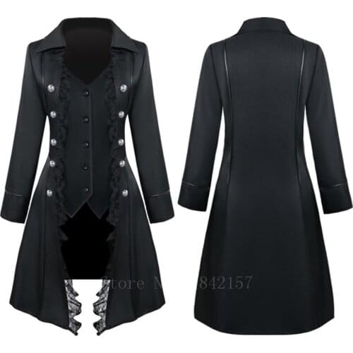 Woman Renaissance Medieval Tuxedo Vintage Noble Palace Lace Up Jacket Steampunk Halloween Costume Carnival Cosplay Waistcoat