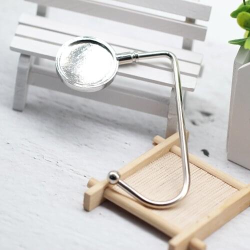 10pcs Foldable Bag Long Purse Hook Purse Hanger Folding Hook Holder For Restaurant Bar Wedding Party Useing