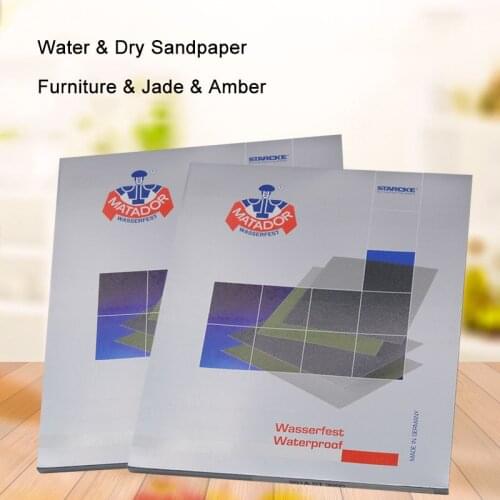 230x280mm Water & Dry Sandpaper 220-7000 Grit Mirror Polishing MATADOR German Warrior Sanding Paper
