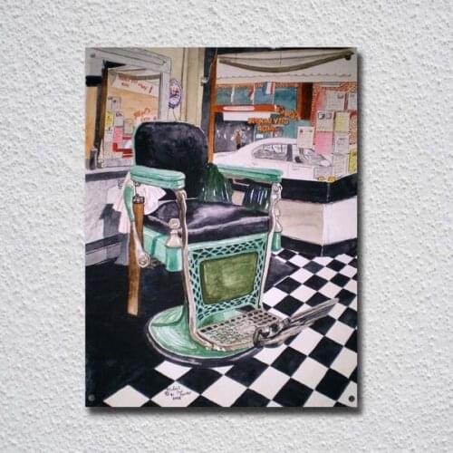 Floyd Barber Shop Vintage Tin Sign Metal Sign Metal Poster Metal Decor Metal Painting Wall Sticker Wall Sign Wall Decor