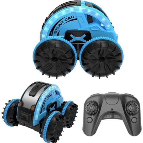 City 4WD Stunt Electric RC Racing Running Car Waterproof Amphibious High-Tech Sports Remote Control Vehicle Light Toys For Boys