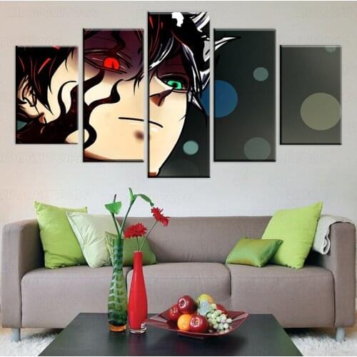 Canvas Wall Art HD Prints Painting Modular Large Asta Anime Black Clover Pictures Home Decoration Poster Living Room Framework