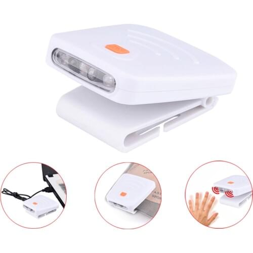 Induction Headlight LED Cap Light Waterproof Headlight Flashlight Cap Hat Light Clip Camping Fishing Lamp Usb Charging