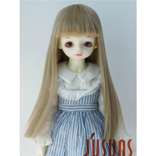 JD237 1/4 1/3 MSD SD Heat resistance BJD doll wigs Full bangs Long straight wig Size 7-8inch 8-9 inch fashion doll accessories