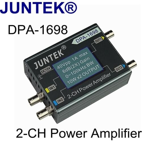JUNTEK DPA-1698 dual-channels DPA1698 duplex channel Digital Control signal 2-CH power amplifier Higher Power amplifier