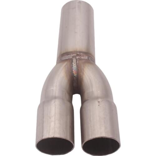 2-1 Steel Exhaust Merge Collector Dual 1.5" ID Inlet Single 1.75" OD Outlet