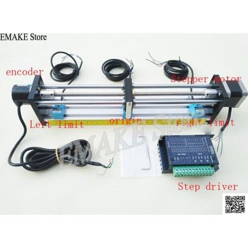 Learn PLC Stepper Motor Leading Screw Skid Platform Suite and Kit with Encoder Driver