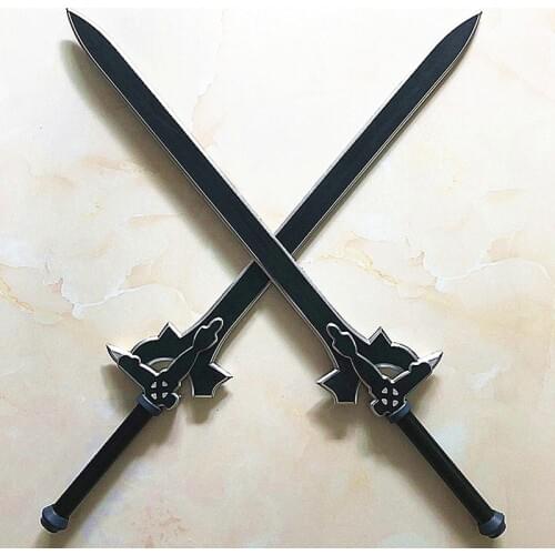 Sword Art Online SAO Kirigaya Kazuto Elucidator / Dark Repulsor Cosplay Prop Foam PU Model Supply Toy