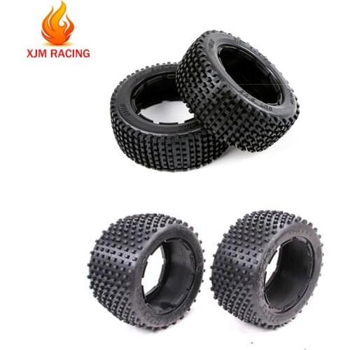 Front or Rear Wheels Off-road Small Nail Tire Skin Set for 1/5 Hpi Rovan Km GTB Racing Mcd Baja 5b Ss Truck Rc Car Parts