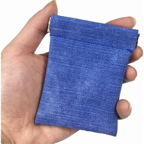 New Fashion Solid Black Blue Soft PU Leather Metallic Coin Purse Men Small Short Wallet Money Bag Key Organizer Card Holder Gift