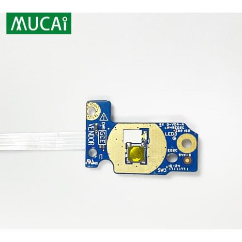 Original For Dell Inspiron 15 7000 7567 7566 Power Button Board with Cable 0P65F WDRC4 LS-D994P laptop Repairing Accessories
