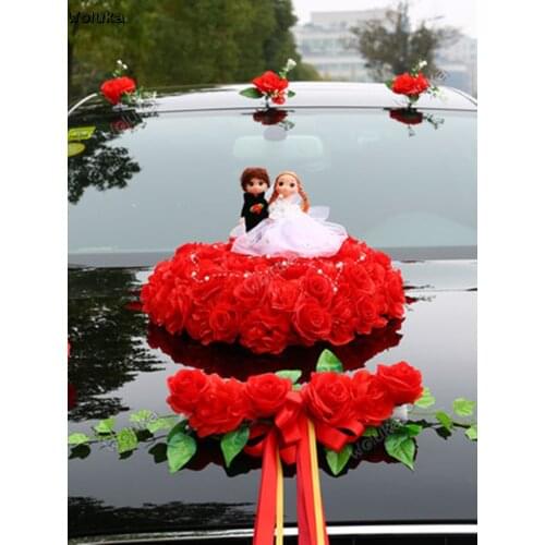 Main wedding car decoration front flower wedding car team Sen series float car car set wedding arrangement CD50 Q03