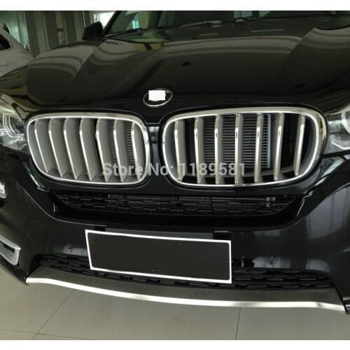 For BMW X5 2014 2015 2016 stainless steel Front Grille Around Trim