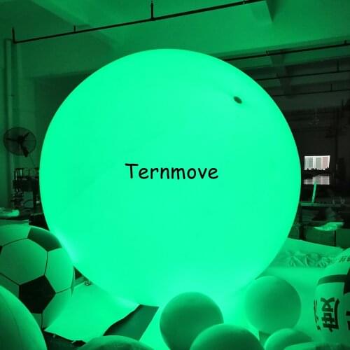 Led beach ball PVC Light Ball Inflatable LED Balloon Inflatable Throwing Zygote Ball Party Christmas Decoration throw balloon