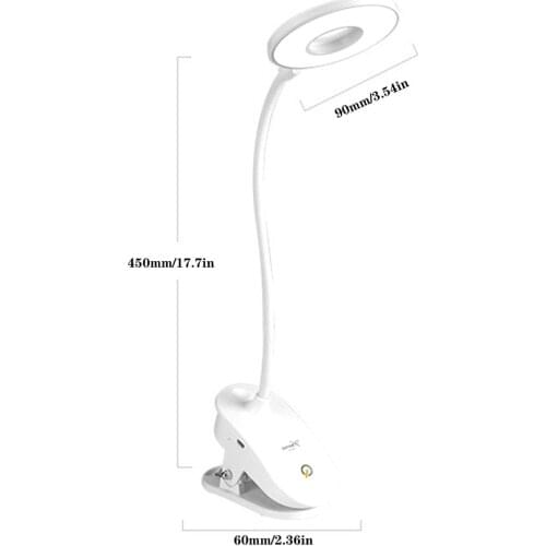 T102 LED Desk Light With Clamp For Video Conference Lighting Clip On LED Ring Light For Computer Webcam USB Laptop Light