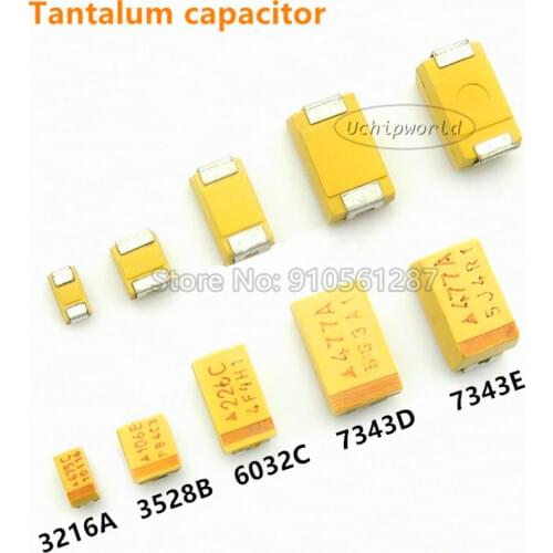 Tantalum capacitor 6032 C 6032C 6.3V 10V 16V 20V 25V 35V 220UF 330UF 100UF 10UF 22UF 33UF 47UF 68UF 4.7UF 107K 476K 106K 226K