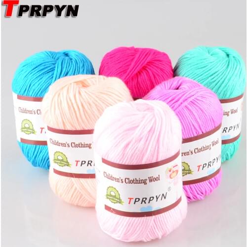 TPRPYN 1Pc=50g 132 meters infant silk hand knitted cashmere yarn crochet yarn